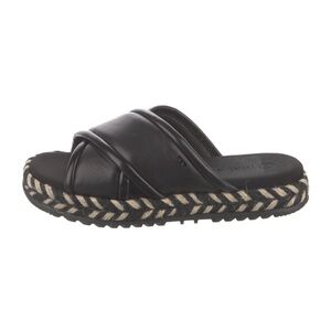 EUC Tory Burch Leather Printed Espadrilles